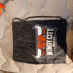 Bulls vinyl drawstring backpack